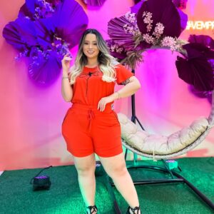 conjunto vermelho